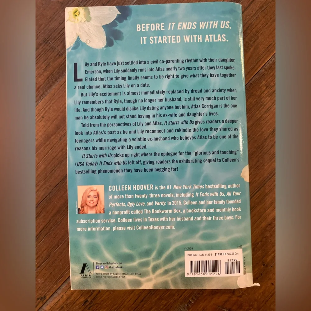 It Starts With Us by Colleen Hoover Book - Picture 2 of 3